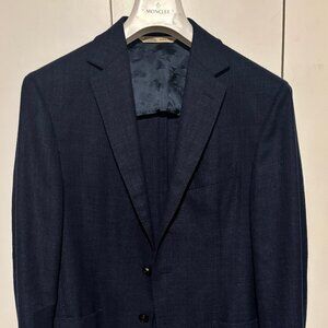 $2000 Maurizio Baldassari Unstructured Navy Blue Sport Coat/ Blazer 38-40